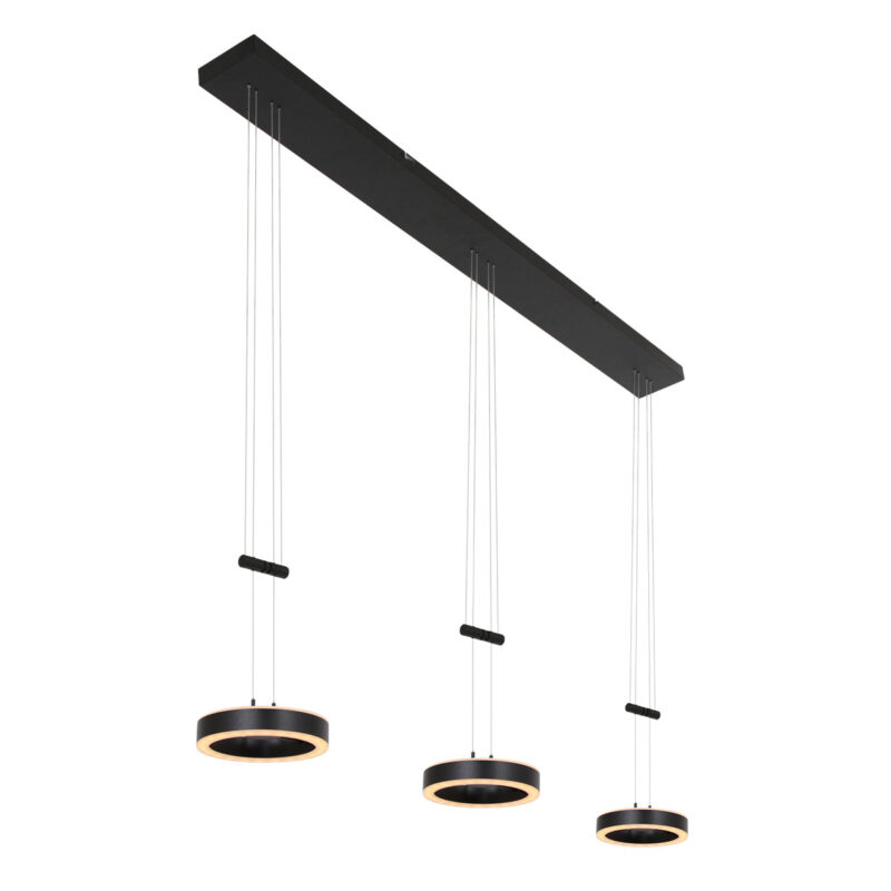 Hanglamp Piola 3501ZW Zwart 3 lichts - Afbeelding 2