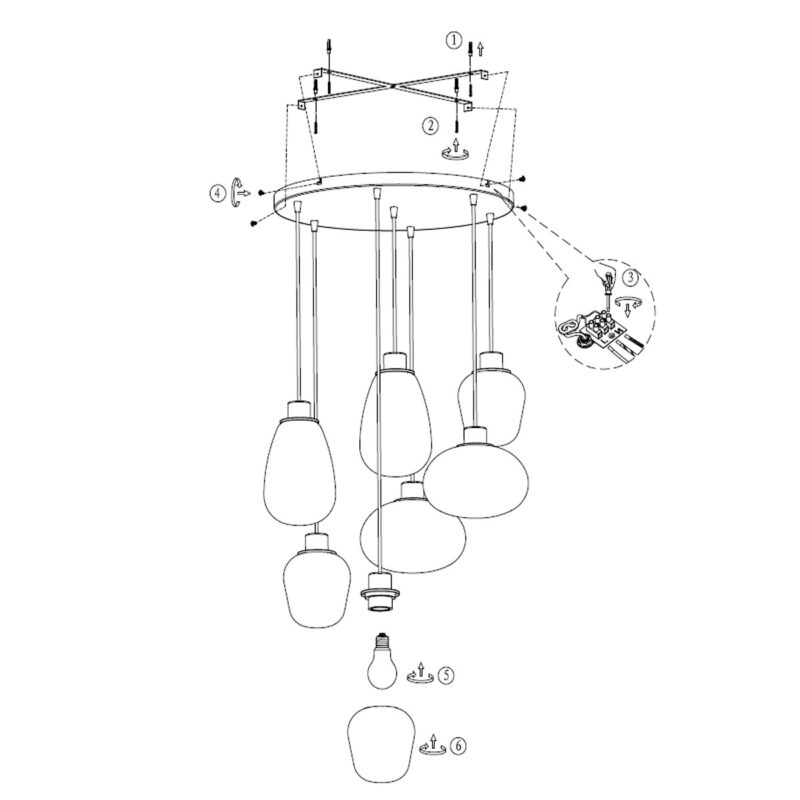 Hanglamp Reflexion 2679ZW Zwart - Afbeelding 8