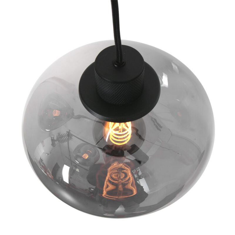 Hanglamp Reflexion 3079ZW Zwart 3 lichts E27 fitting - Afbeelding 14