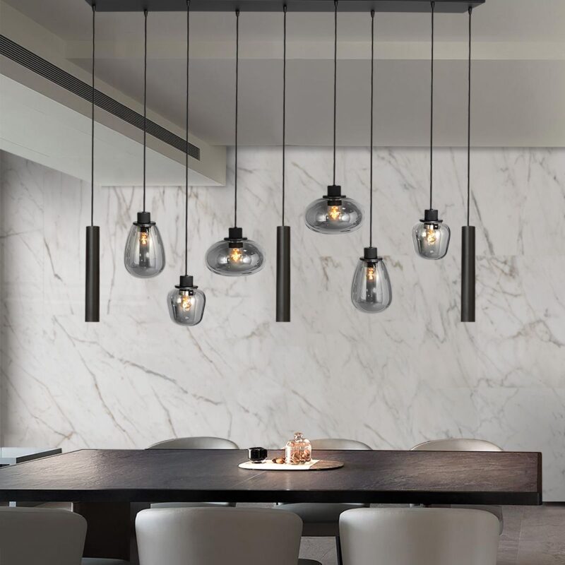 Hanglamp Reflexion 3796ZW Zwart met 3 lichtkokers GU10 - Afbeelding 3