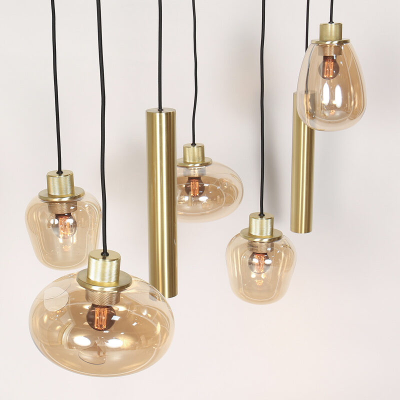 Hanglamp Reflexion 3797ME Messing met 3 lichtkokers GU10 - Afbeelding 5