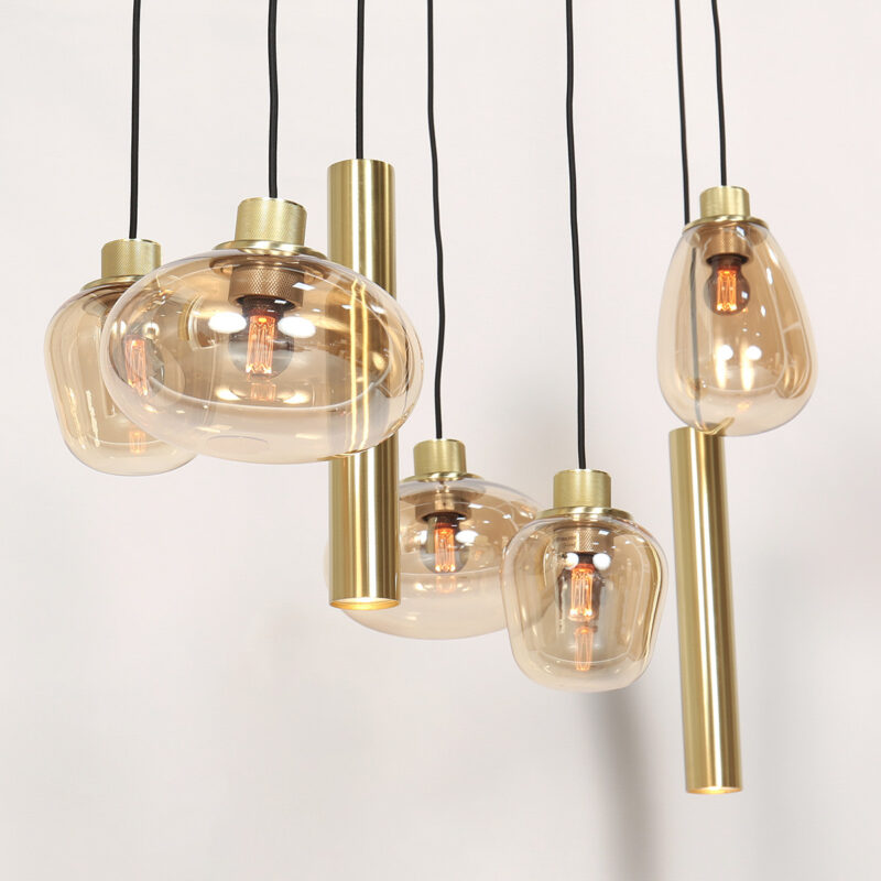 Hanglamp Reflexion 3797ME Messing met 3 lichtkokers GU10 - Afbeelding 6