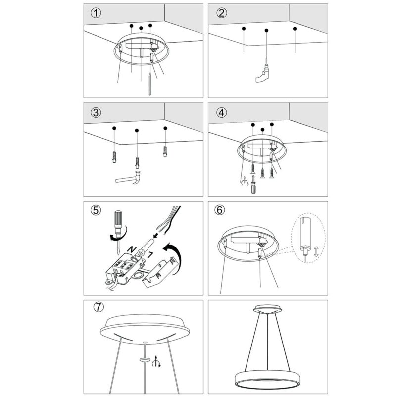 Hanglamp Ringlede 2695GO Goud rond 48 centimeter - Afbeelding 8
