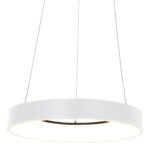 Eenvoudige witte hanglamp met moderne design, geschikt voor woonkamer of eetkamer innovatie, energiezuinig en duurzame verlichting, LICHY LAMPEN collectie.