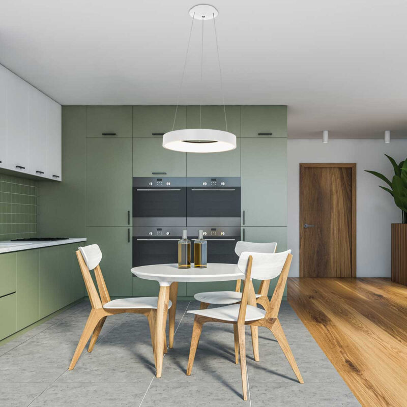 Hanglamp Ringlede 2695W Wit rond 48cm - Afbeelding 4
