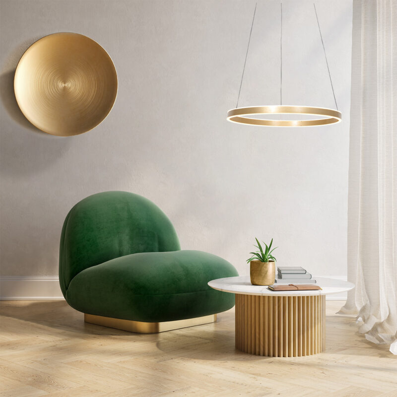 Hanglamp Ringlux 3502GO Goud 60cm - Afbeelding 3