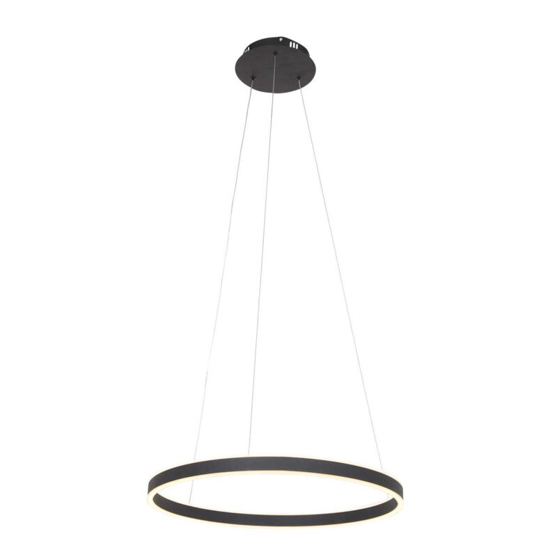 Hanglamp Ringlux 3502ZW Zwart 60cm - Afbeelding 2