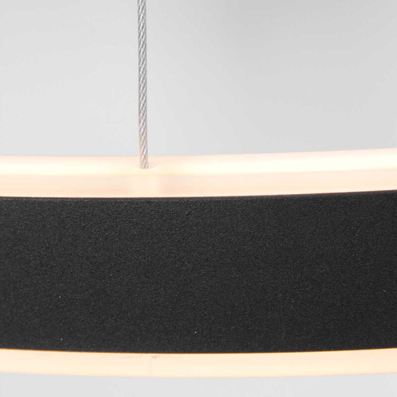 Hanglamp Ringlux 3502ZW Zwart 60cm - Afbeelding 10