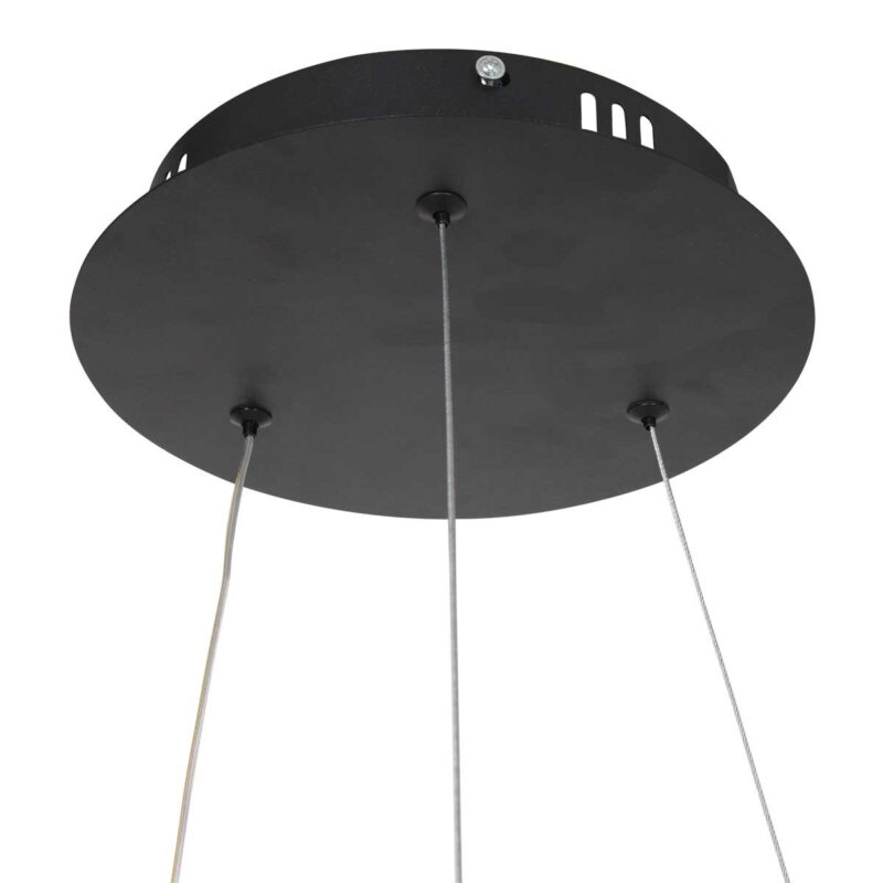 Hanglamp Ringlux 3502ZW Zwart 60cm - Afbeelding 6
