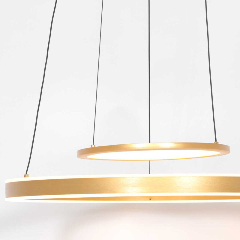 Hanglamp Ringlux 3514GO Goud 60cm met binnenplaat - Afbeelding 5