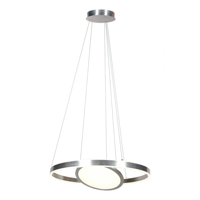 Hanglamp Ringlux 3514ST Staal 60cm met binnenplaat - Afbeelding 2
