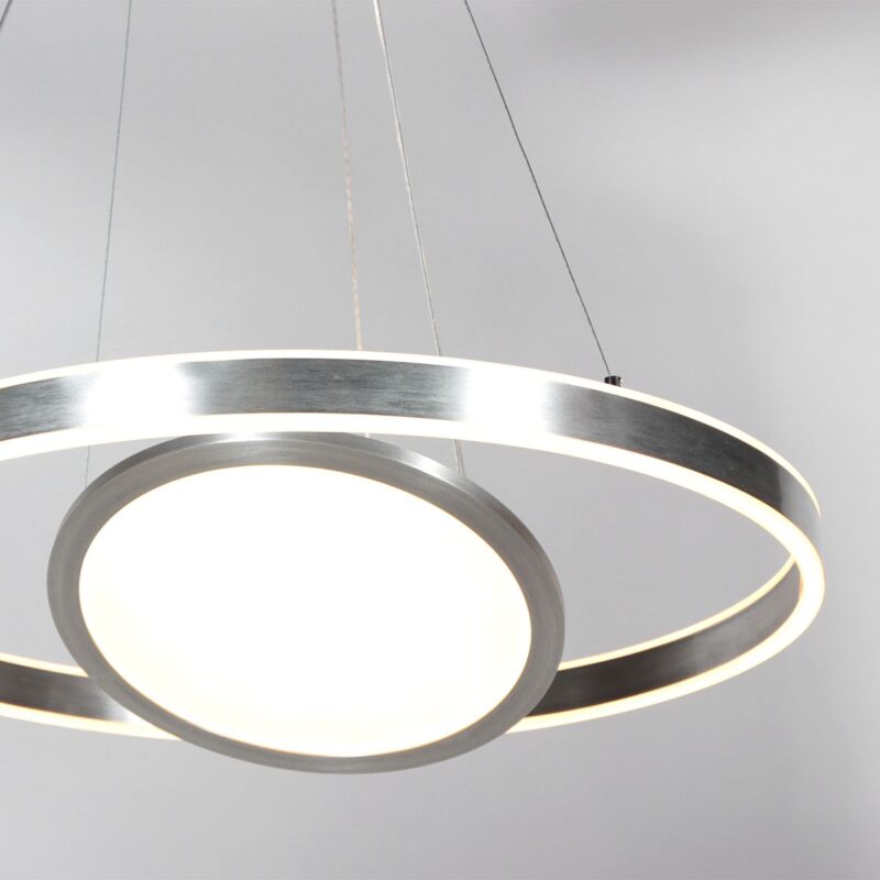Hanglamp Ringlux 3514ST Staal 60cm met binnenplaat - Afbeelding 4