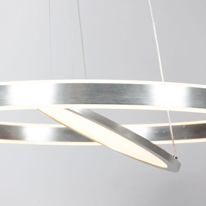 Hanglamp Ringlux 3514ST Staal 60cm met binnenplaat - Afbeelding 6