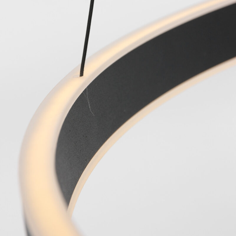 Hanglamp Ringlux 3514ZW Zwart 60cm met binnenplaat - Afbeelding 13