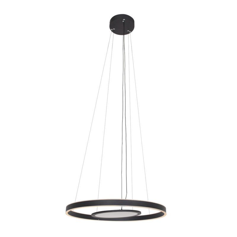 Hanglamp Ringlux 3514ZW Zwart 60cm met binnenplaat - Afbeelding 16