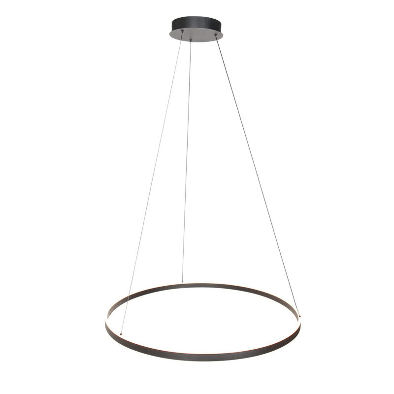 Hanglamp Ringlux 3675ZW Zwart rond 80cm 5400 Lumen - Afbeelding 11