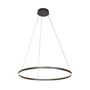 Hanglamp Ringlux 3675ZW Zwart rond 80cm 5400 Lumen