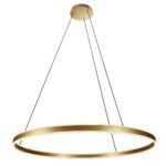 Hanglamp Ringlux 3676GO Goud rond 100cm 7200 Lumen