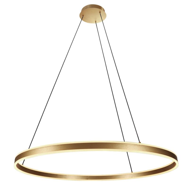 Hanglamp Ringlux 3676GO Goud rond 100cm 7200 Lumen