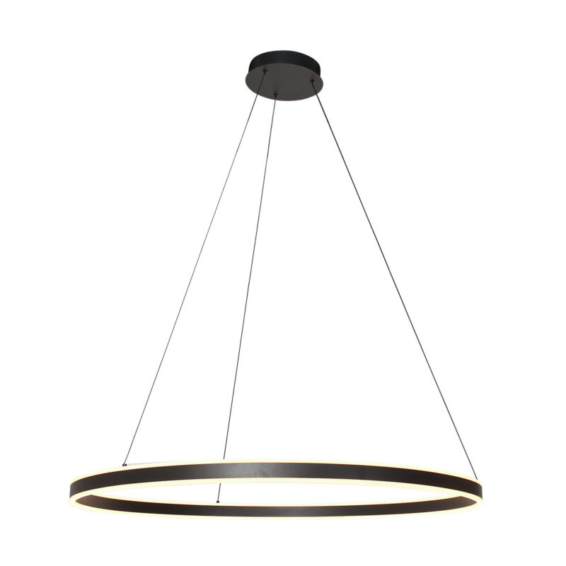 Hanglamp Ringlux 3676ZW Zwart rond 100cm 7200 Lumen - Afbeelding 10