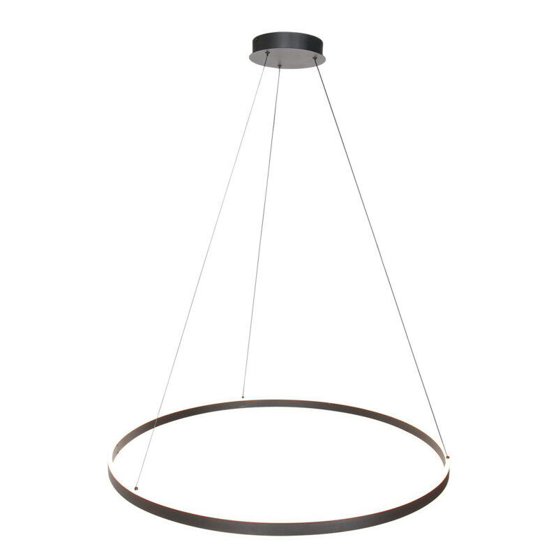 Hanglamp Ringlux 3676ZW Zwart rond 100cm 7200 Lumen - Afbeelding 12