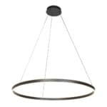 Hanglamp Ringlux 3676ZW Zwart rond 100cm 7200 Lumen