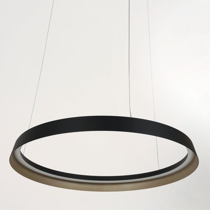 Hanglamp Ringlux 3692ZW Zwart Ø60 4000 Lumen - Afbeelding 11