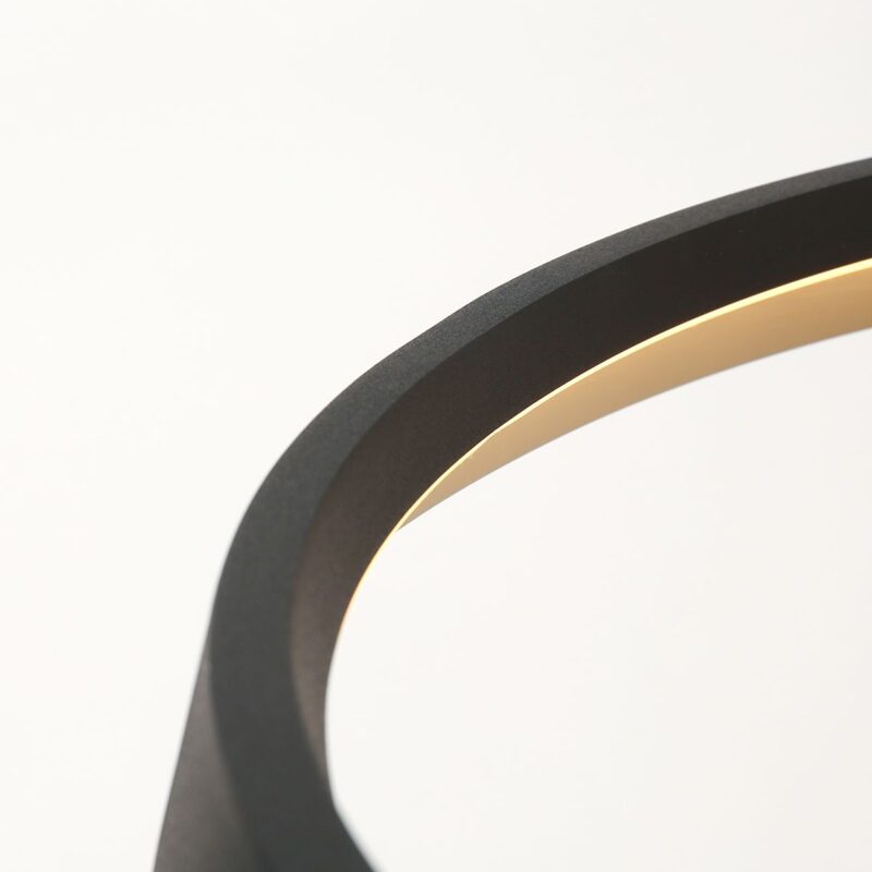 Hanglamp Ringlux 3692ZW Zwart Ø60 4000 Lumen - Afbeelding 4