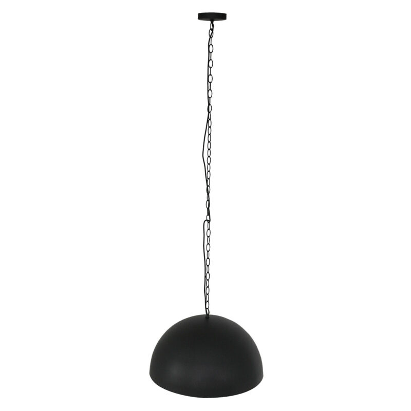 Hanglamp Semicirkel 2555ZW Zwart rond 50cm met gouden binnenkant - Afbeelding 10