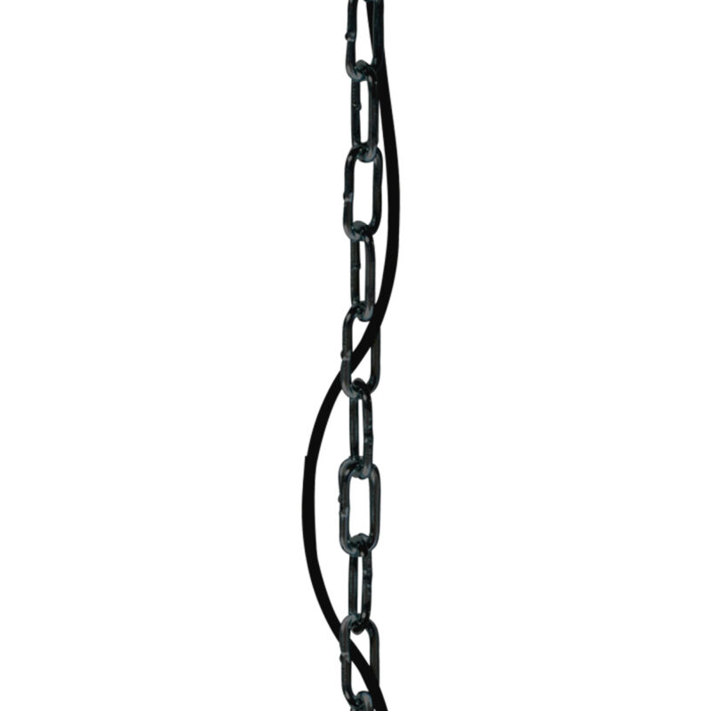 Hanglamp Semicirkel 2555ZW Zwart rond 50cm met gouden binnenkant - Afbeelding 11