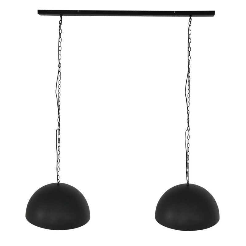 Hanglamp Semicirkel 2556ZW Zwart 2 lichts met E27 fitting - Afbeelding 13