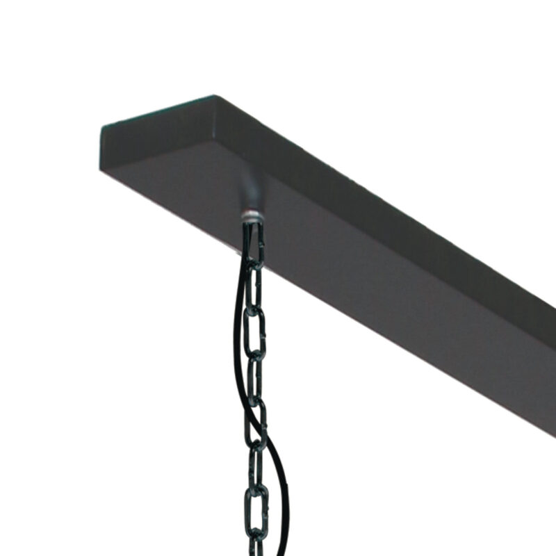 Hanglamp Semicirkel 2556ZW Zwart 2 lichts met E27 fitting - Afbeelding 6