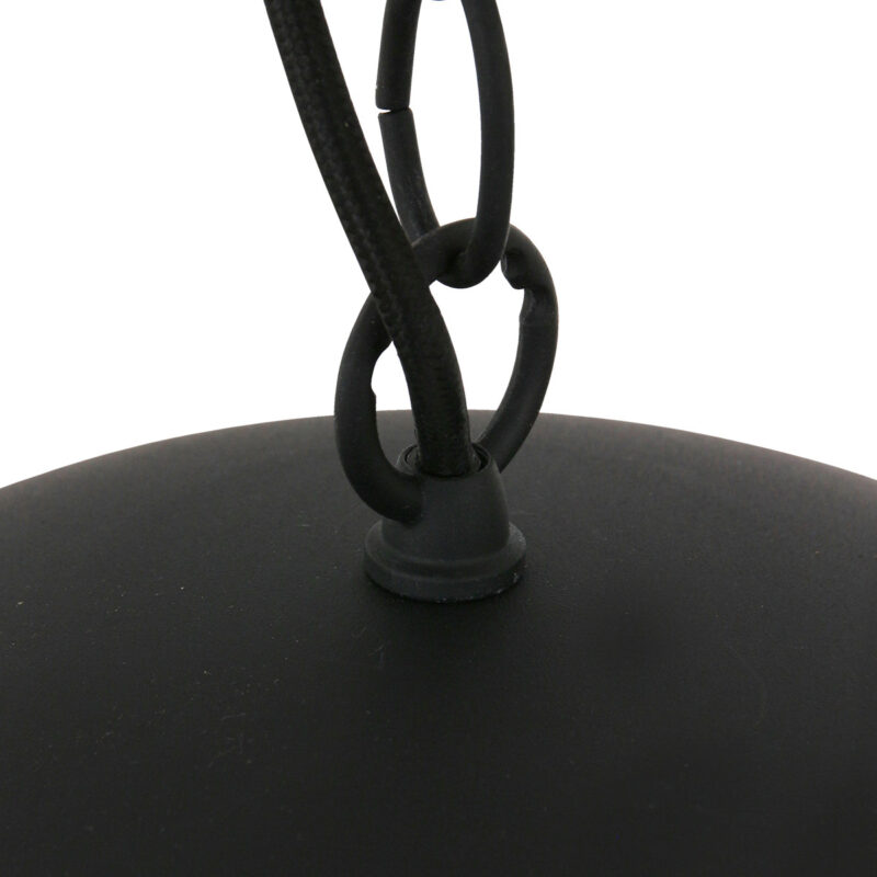 Hanglamp Semicirkel 2556ZW Zwart 2 lichts met E27 fitting - Afbeelding 7