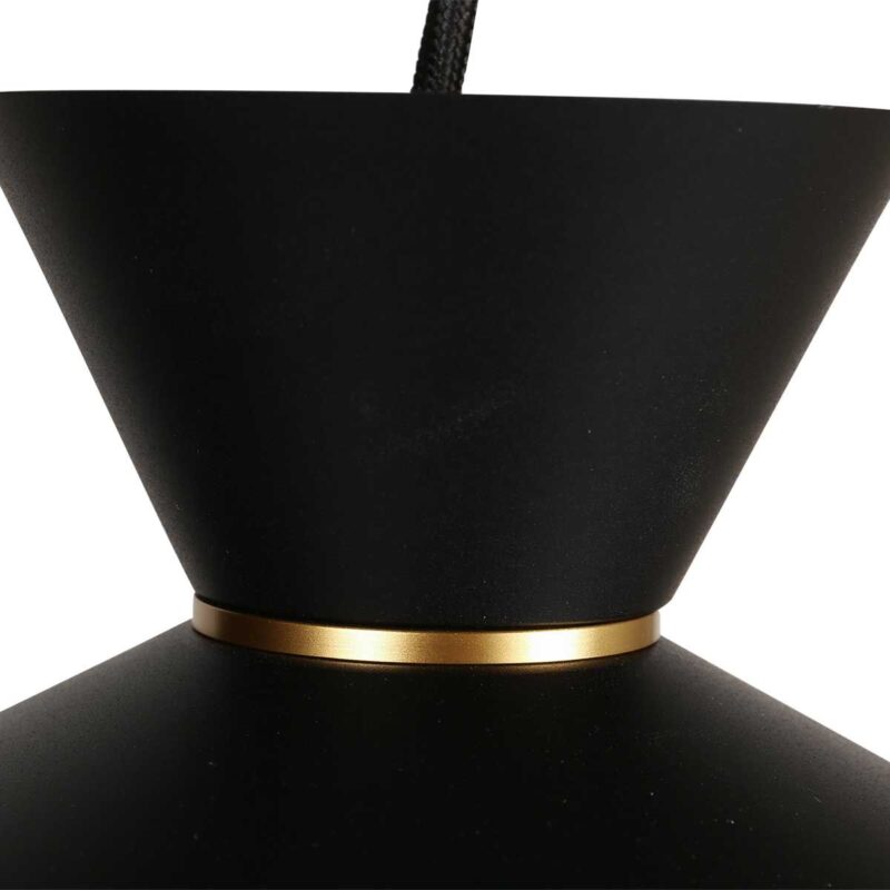 Hanglamp Skandina 3682ZW Zwart met goud - Afbeelding 5
