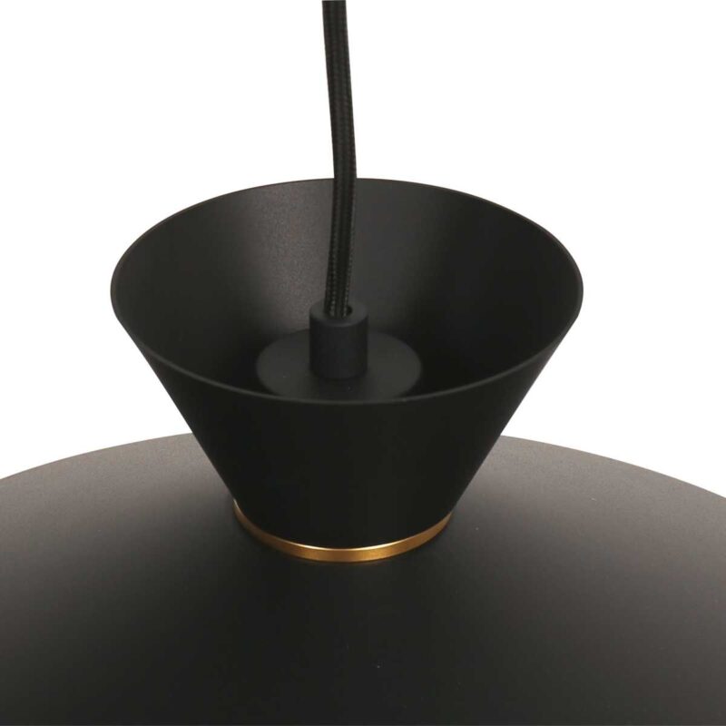 Hanglamp Skandina 3682ZW Zwart met goud - Afbeelding 6