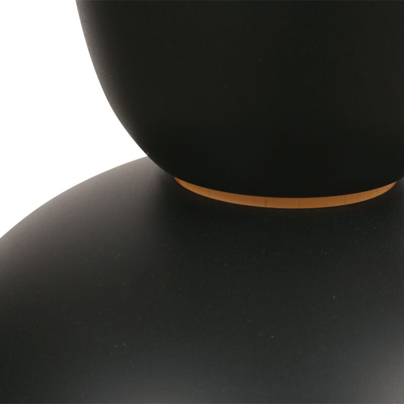 Hanglamp Skandina 3683ZW Zwart met goud - Afbeelding 10