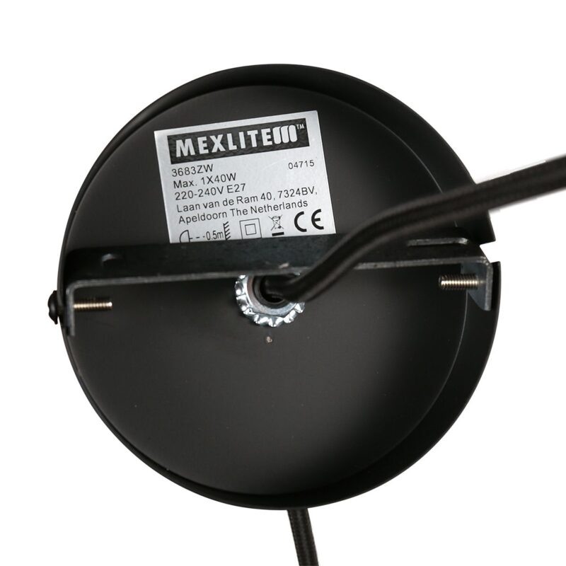 Hanglamp Skandina 3683ZW Zwart met goud - Afbeelding 13