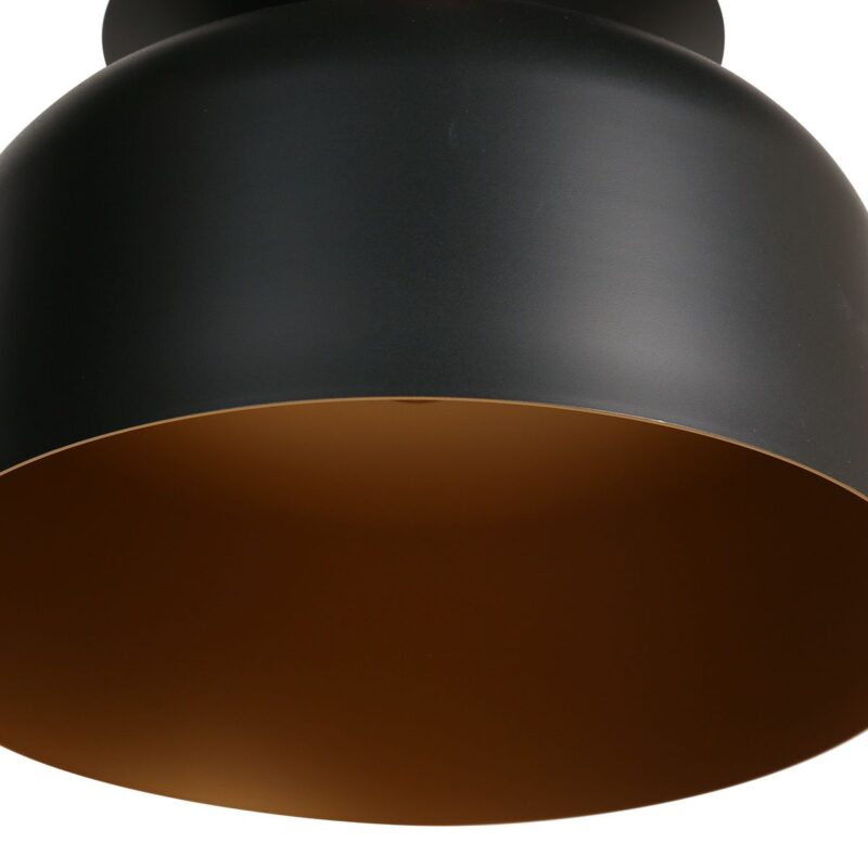 Hanglamp Skandina 3684ZW Zwart met goud - Afbeelding 4