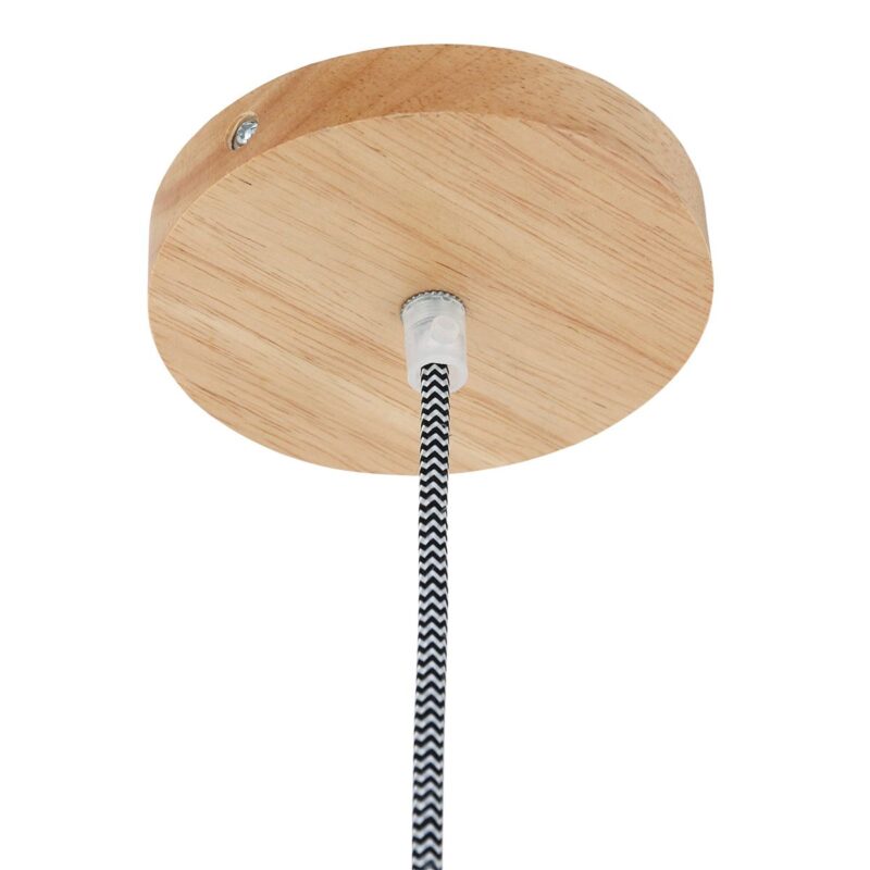 Hanglamp Smukt 2697BE Blank hout met E27 fitting - Afbeelding 14