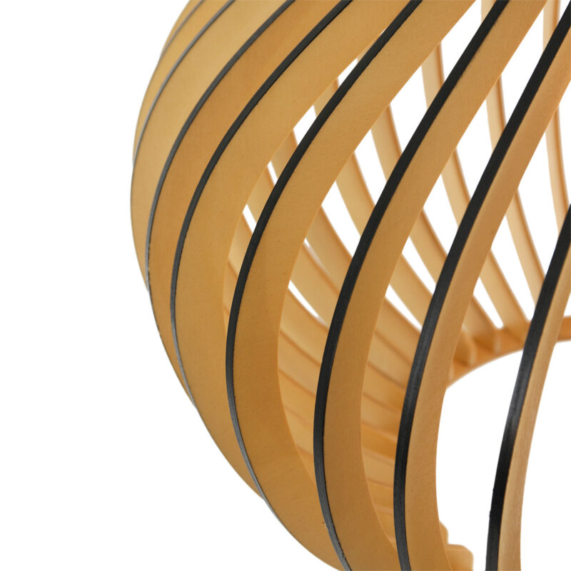 Hanglamp Smukt 2697BE Blank hout met E27 fitting - Afbeelding 5