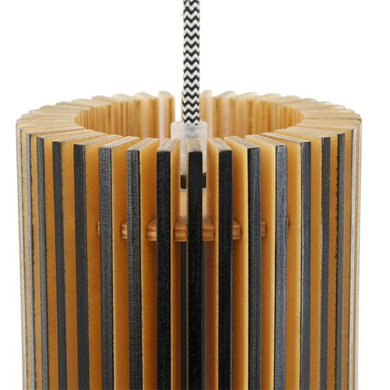 Hanglamp Smukt 2697BE Blank hout met E27 fitting - Afbeelding 7