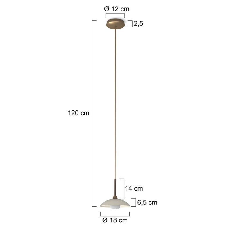 Hanglamp Sovereign Classic 2740BR Brons inclusief G9 Lichtbron - Afbeelding 8