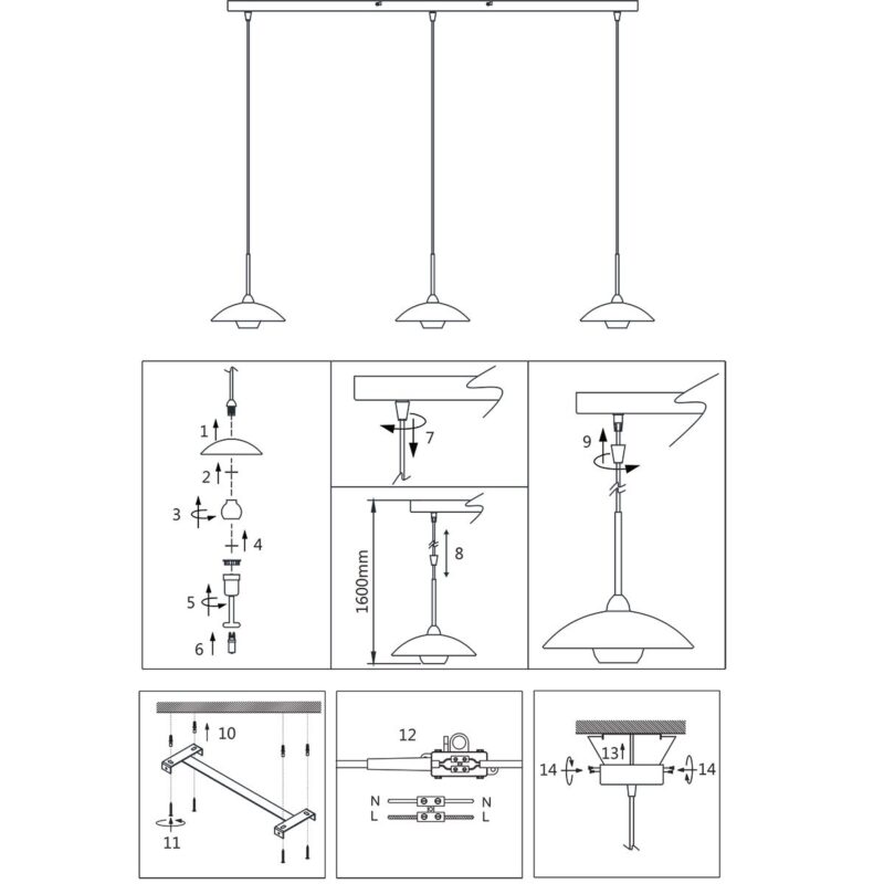 Hanglamp Tallerken 2654ZW Zwart - Afbeelding 10