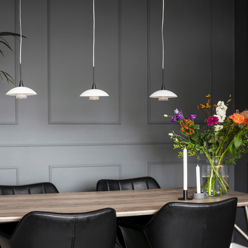 Hanglamp Tallerken 2655ZW Zwart 1 lichts 300 Lumen - Afbeelding 15