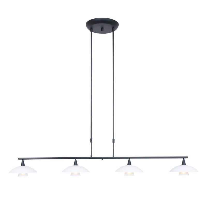 Hanglamp Tallerken 2658ZW Zwart 4 lichts - Afbeelding 2