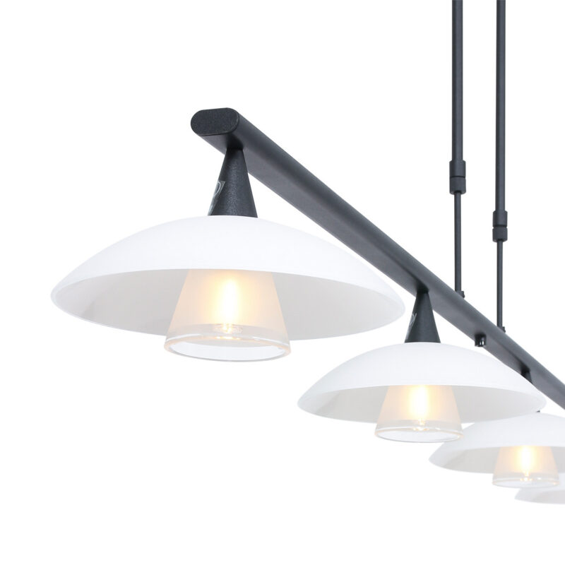 Hanglamp Tallerken 2658ZW Zwart 4 lichts - Afbeelding 13