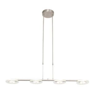 Modern LED hanglamp met verstelbare lijnen, geschikt voor stijlvolle interieurverlichting in huis en kantoor.