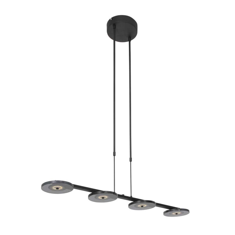 Hanglamp Turound 3512ZW Zwart 4-lichts - Afbeelding 2
