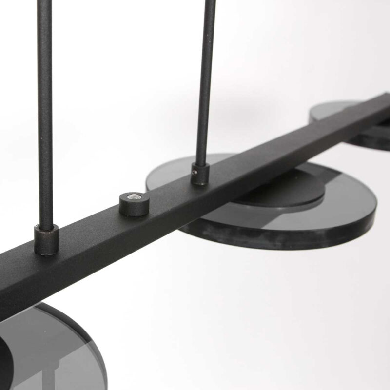 Hanglamp Turound 3512ZW Zwart 4-lichts - Afbeelding 11