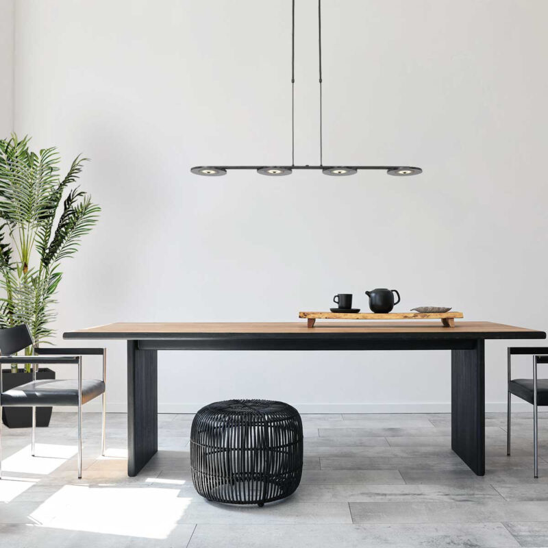Hanglamp Turound 3512ZW Zwart 4-lichts - Afbeelding 3